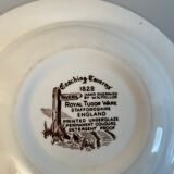 2 vintage Royal Tudor Staffordshire England hollow plates