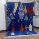 Berber design rug - blue touch - handmade Moroccan rug - 241x165 cm