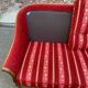 Louis XV 2-seater canapé B. Marly France 1950 solid wood burgundy velvet