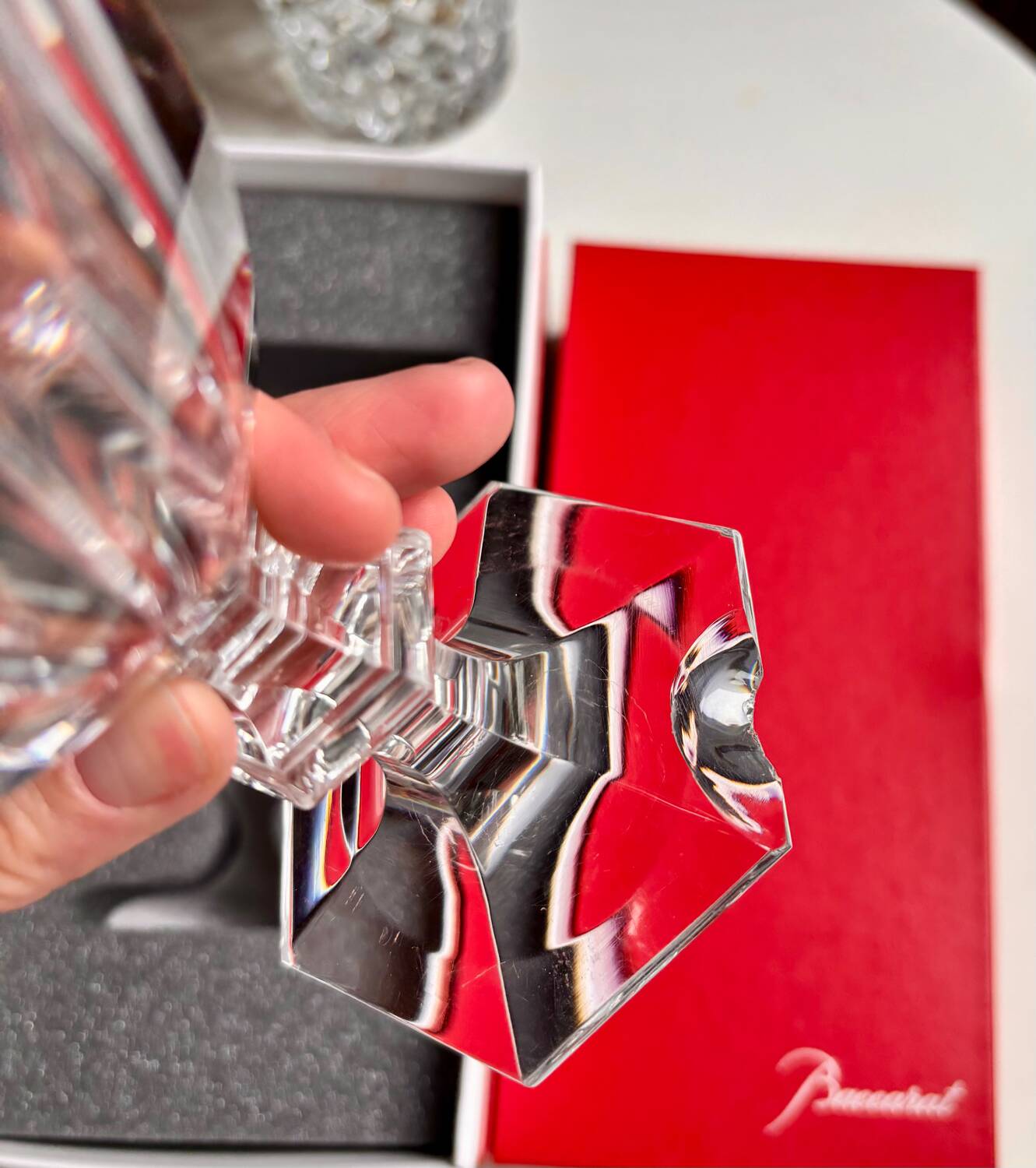 Harcourt verre à eau dans sa boîte Baccart