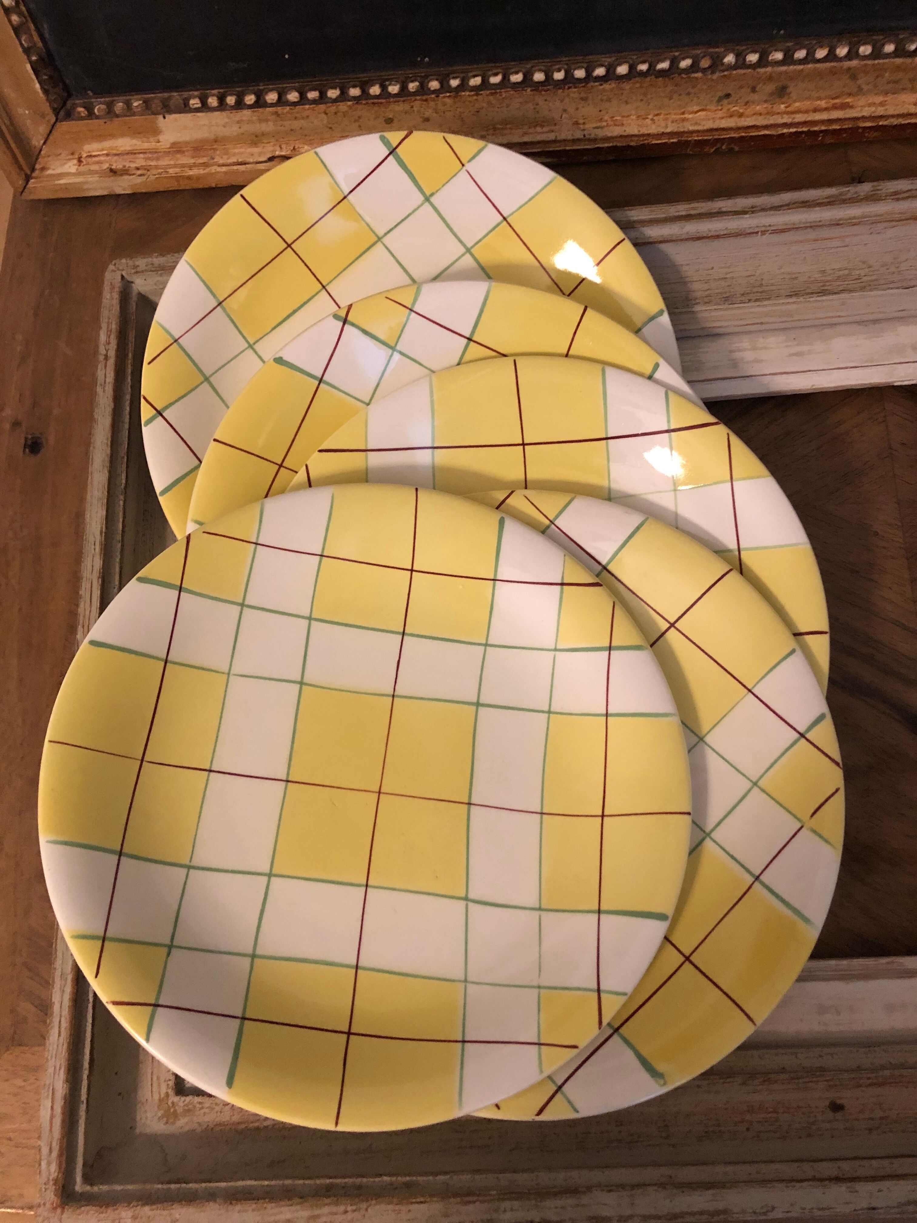 5 dessert plates Hossegor Salins