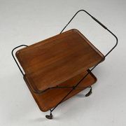 Teak and string cart by Jie Gantofta for Paul Nagel
