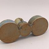 Glazed stoneware salt cellar signed Jean Maubrou.