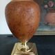 Le Dauphin lamp France vintage leather and brass