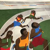 Lawrence jacob (1917-2000) olympische spiele münchen, 1972. original poster