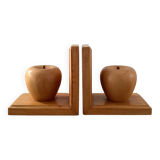 Pair of vintage wooden bookends