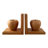 Pair of vintage wooden bookends