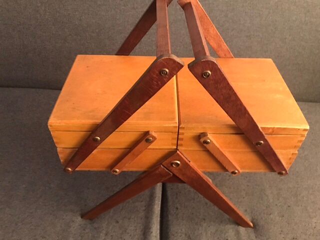 Vintage sewing basket