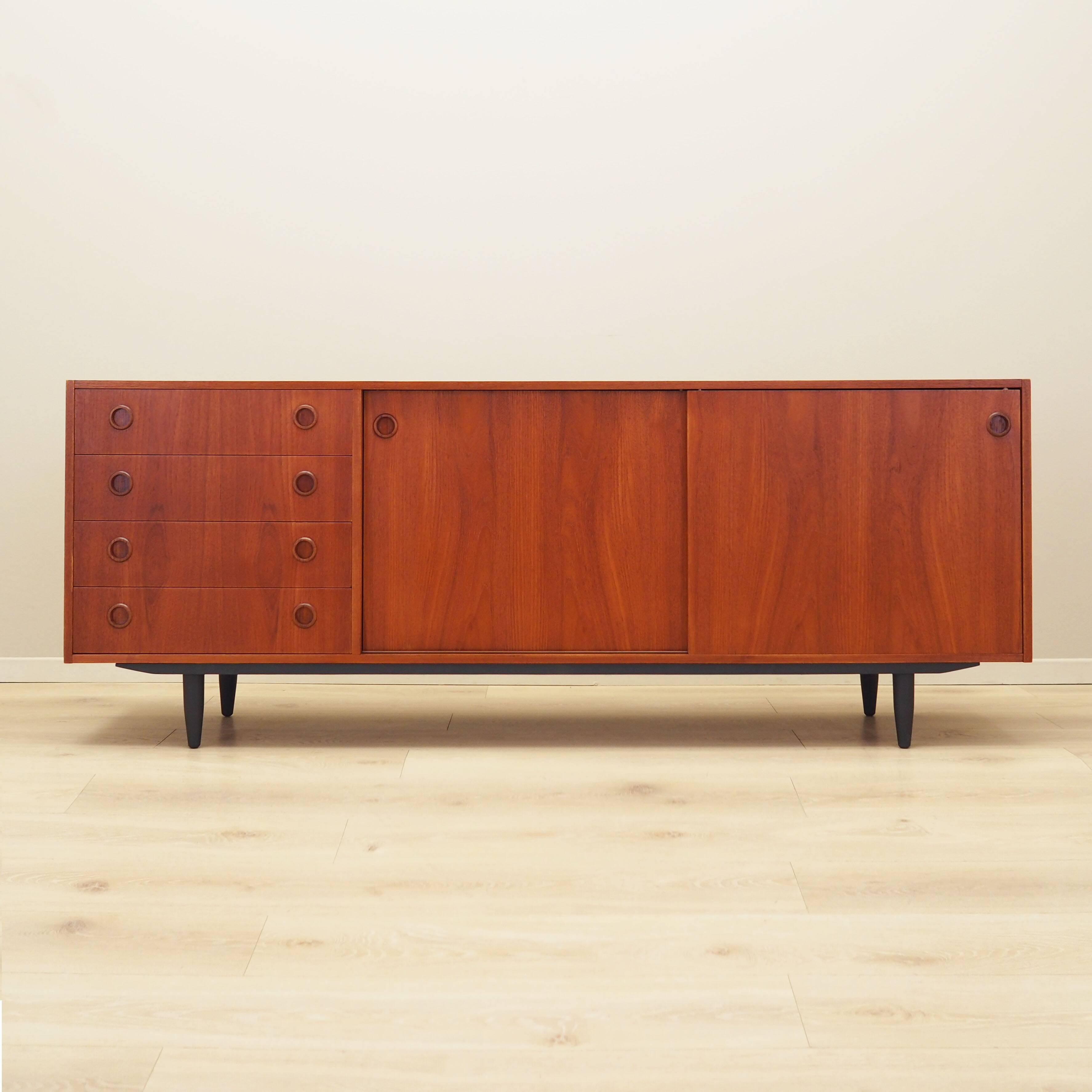 Teak sideboard, Danish design, 1970s, production: Denmark
