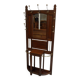 Porte-manteau debout en chêne ancien