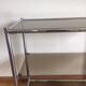 Stretch console glass and chrome