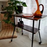 Compass foot wheel table