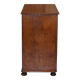 Victorian military commode in patinated walnut.