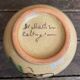 Vintage 1970s Beige Ceramic Vase with Painted Decoration