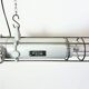 Grey Industrial Hanging Tube Light from Elektrosvit, 1980s
