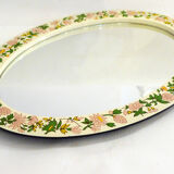 Flower oval mirror, Japan