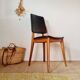 Chaise scandinave ancienne piétement compas