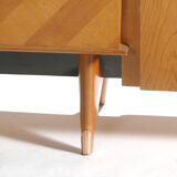 Modernist enfilade cherrywood around 1950