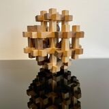 Multi-ball wooden puzzle