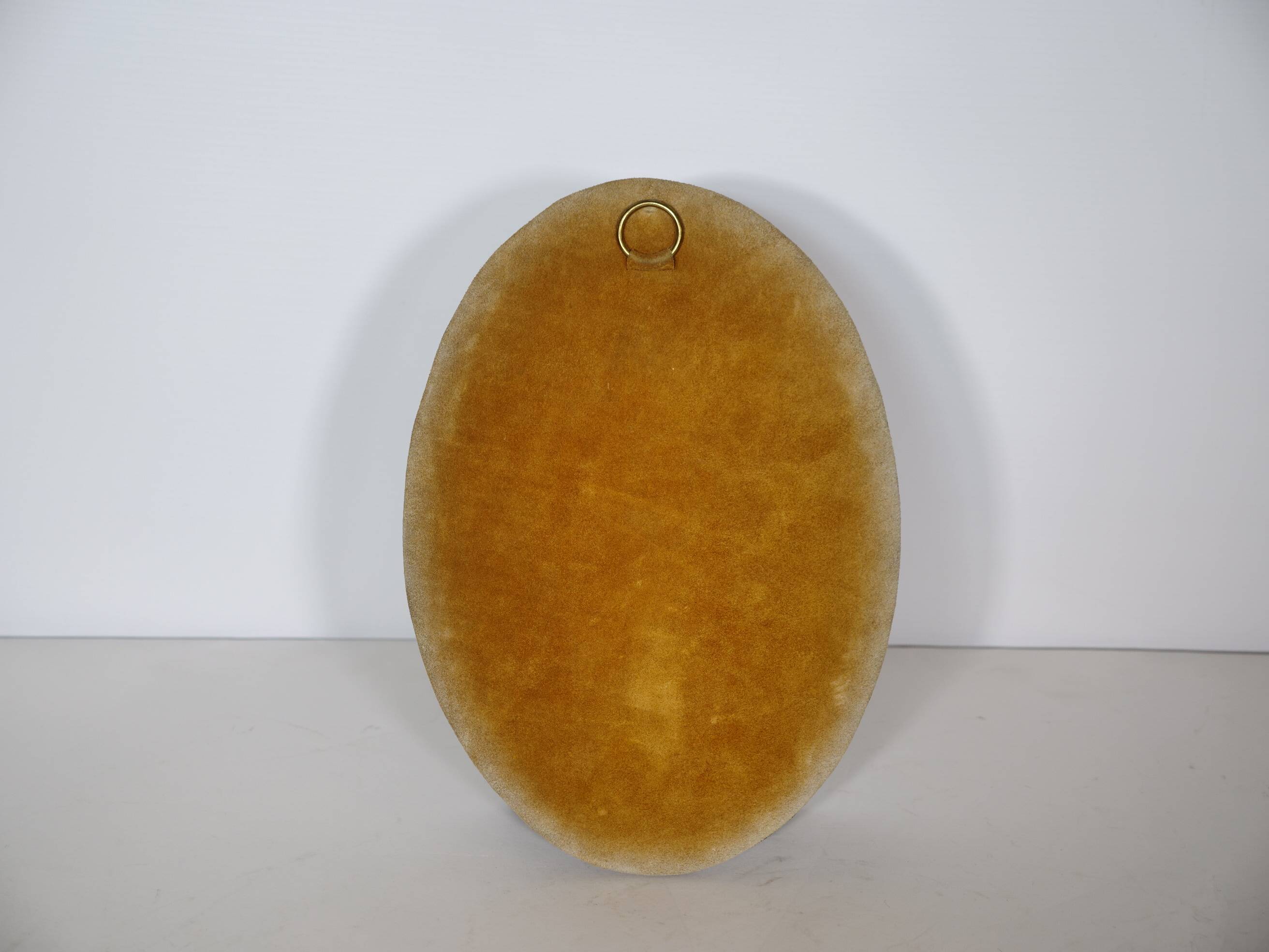 French Art Nouveau Vanity Mirror in Metal, circa 1900