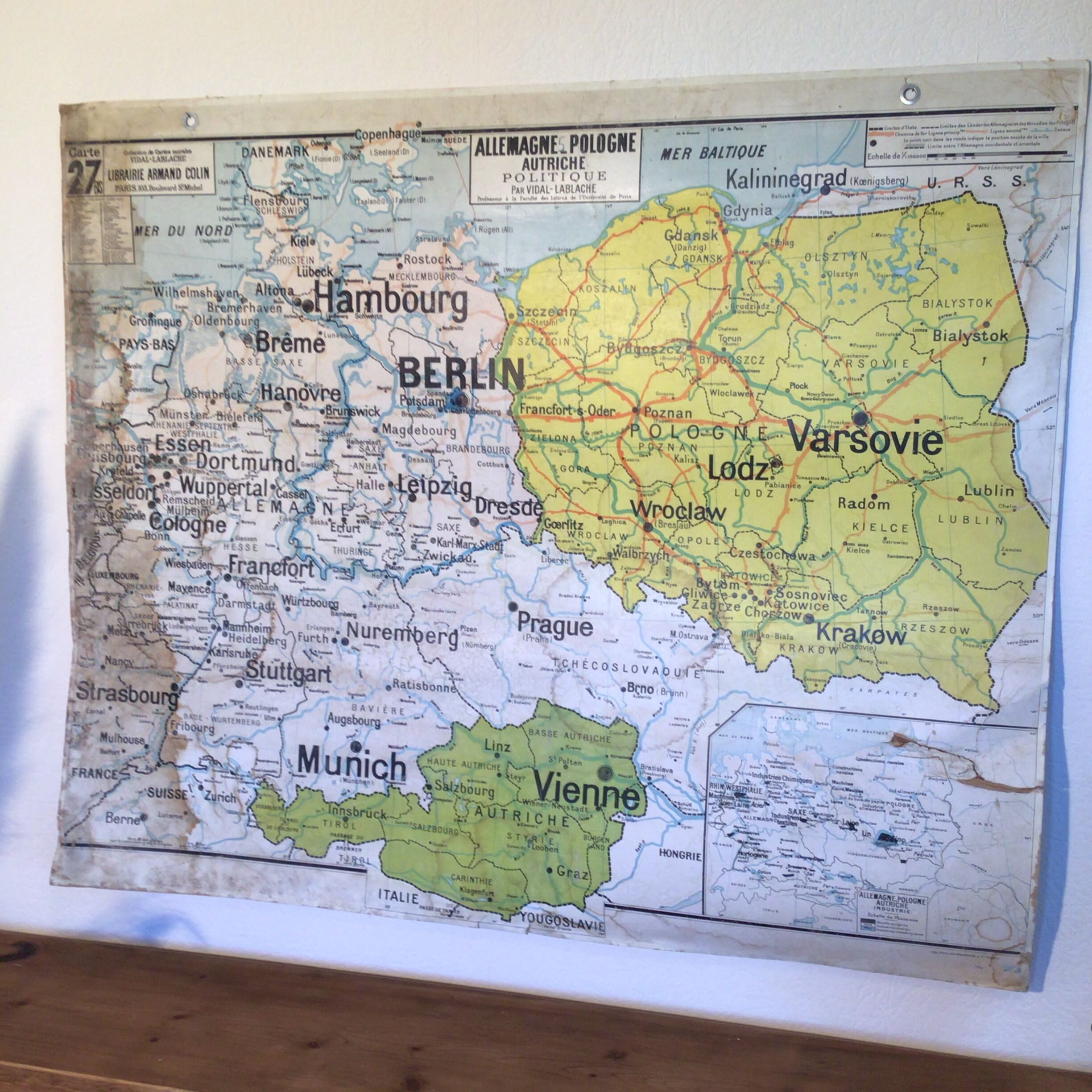 Carte vidal lablache allemagne