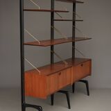 Mid-Century Freestanding Wall System by Louis van Teeffelen for WéBé, 1950s