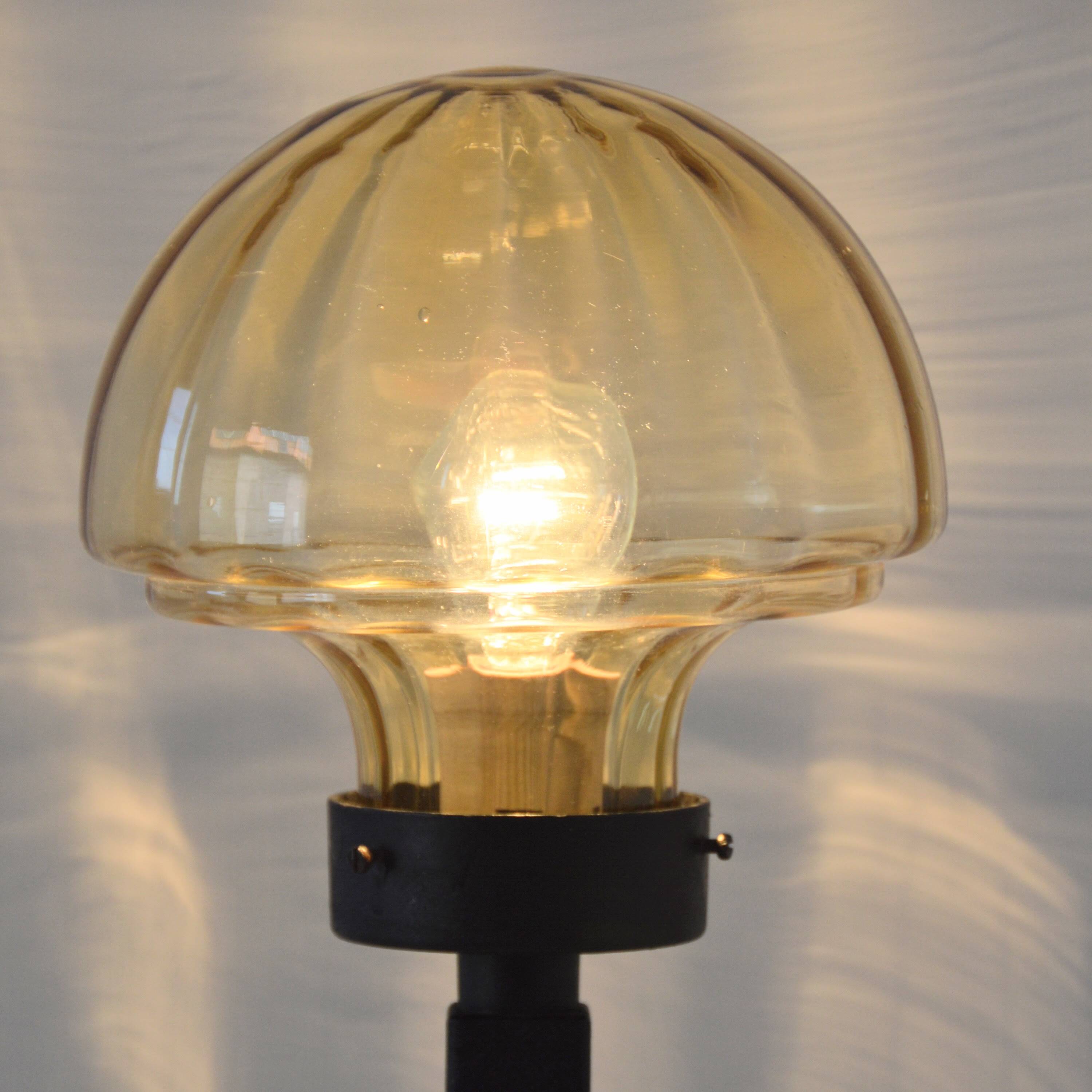 Vintage 1920s wrought iron Art Deco lamp