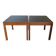 Pair of Mid century Teak and black Top Side Tables 1960s