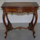 Pine desk with leather and gilding, late Victorian period around 1900.