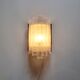 Ice glass wall lights from doria leuchten, germany, 1960s