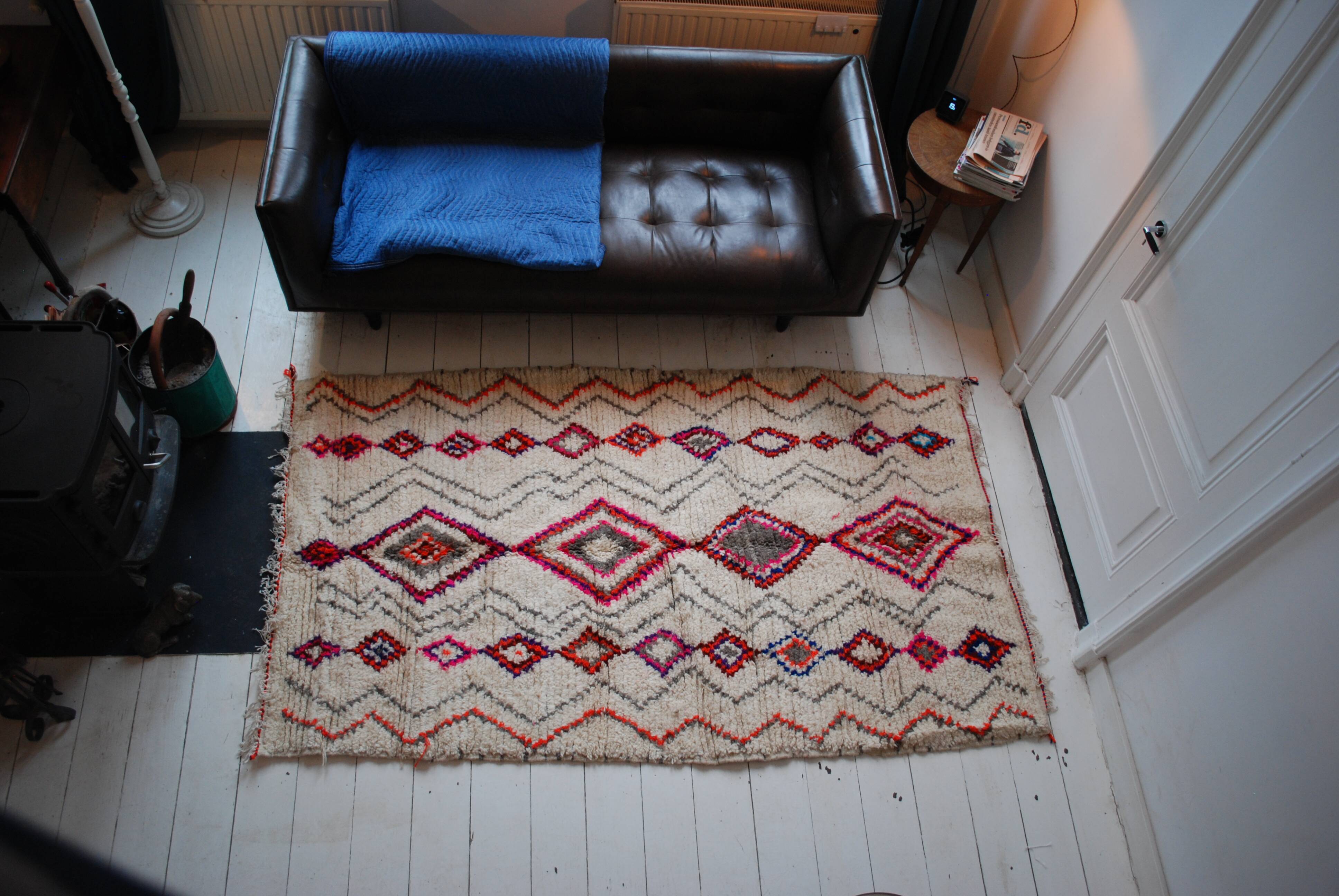 Carpet berber, 100% wool - 250x150cm