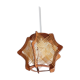 Vintage 60s Mid Century Modern wooden lamp shade for ceiling lamp