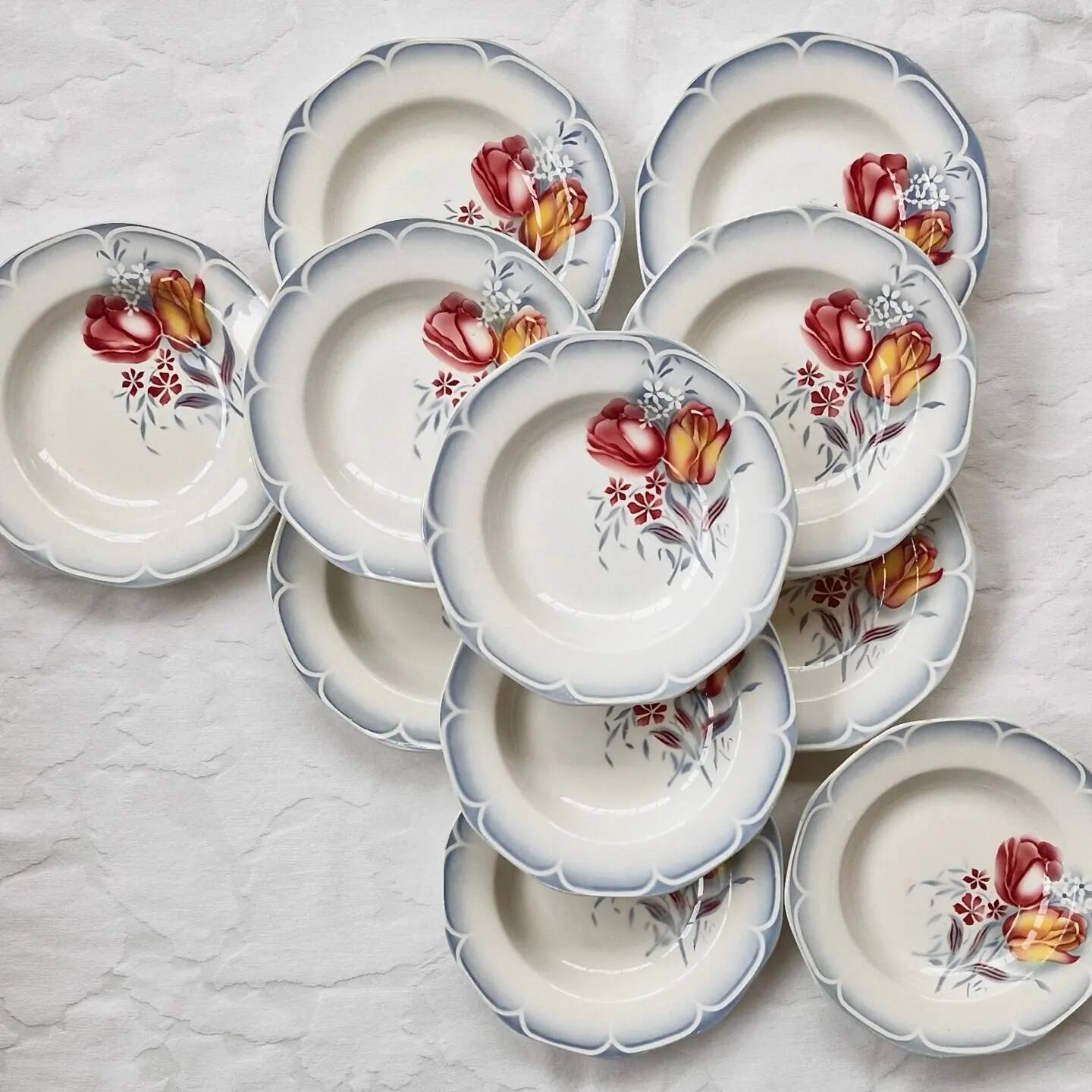 Set of 11 Otto de Digoin plates