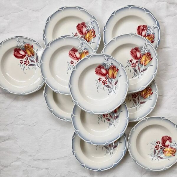 Lot de 11 assiettes Otto de Digoin