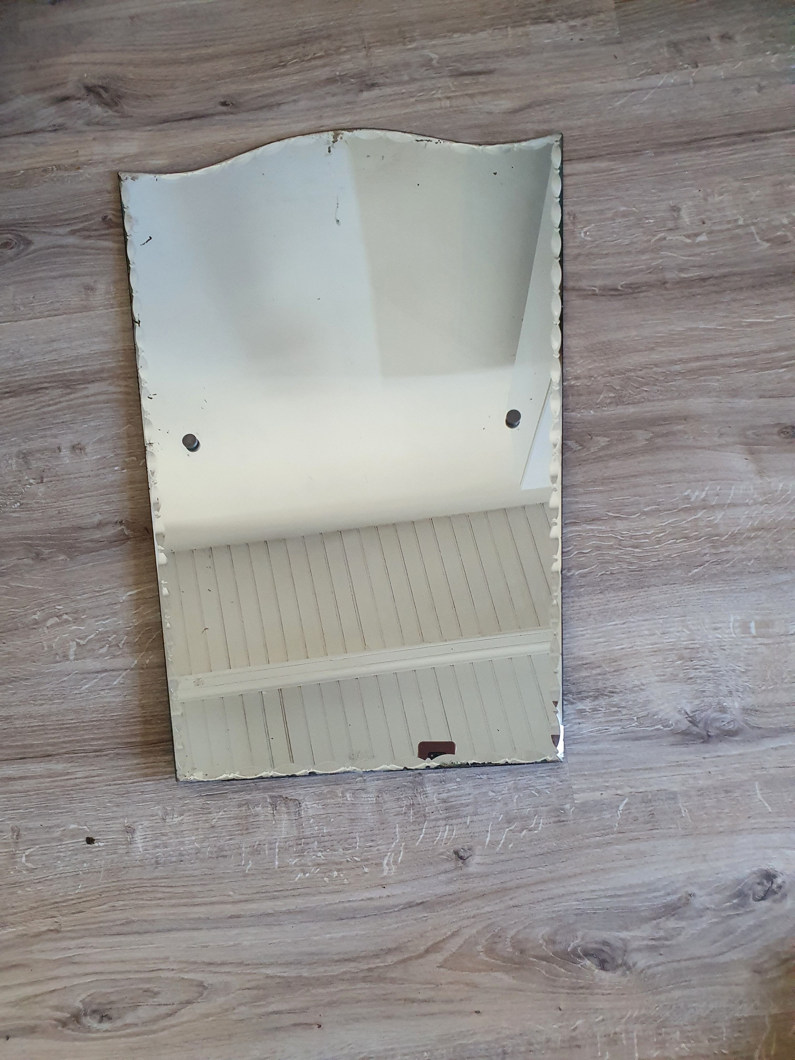 Vintage mirror beveled