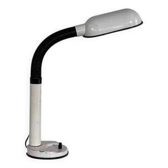 Vintage white articulated desk lamp