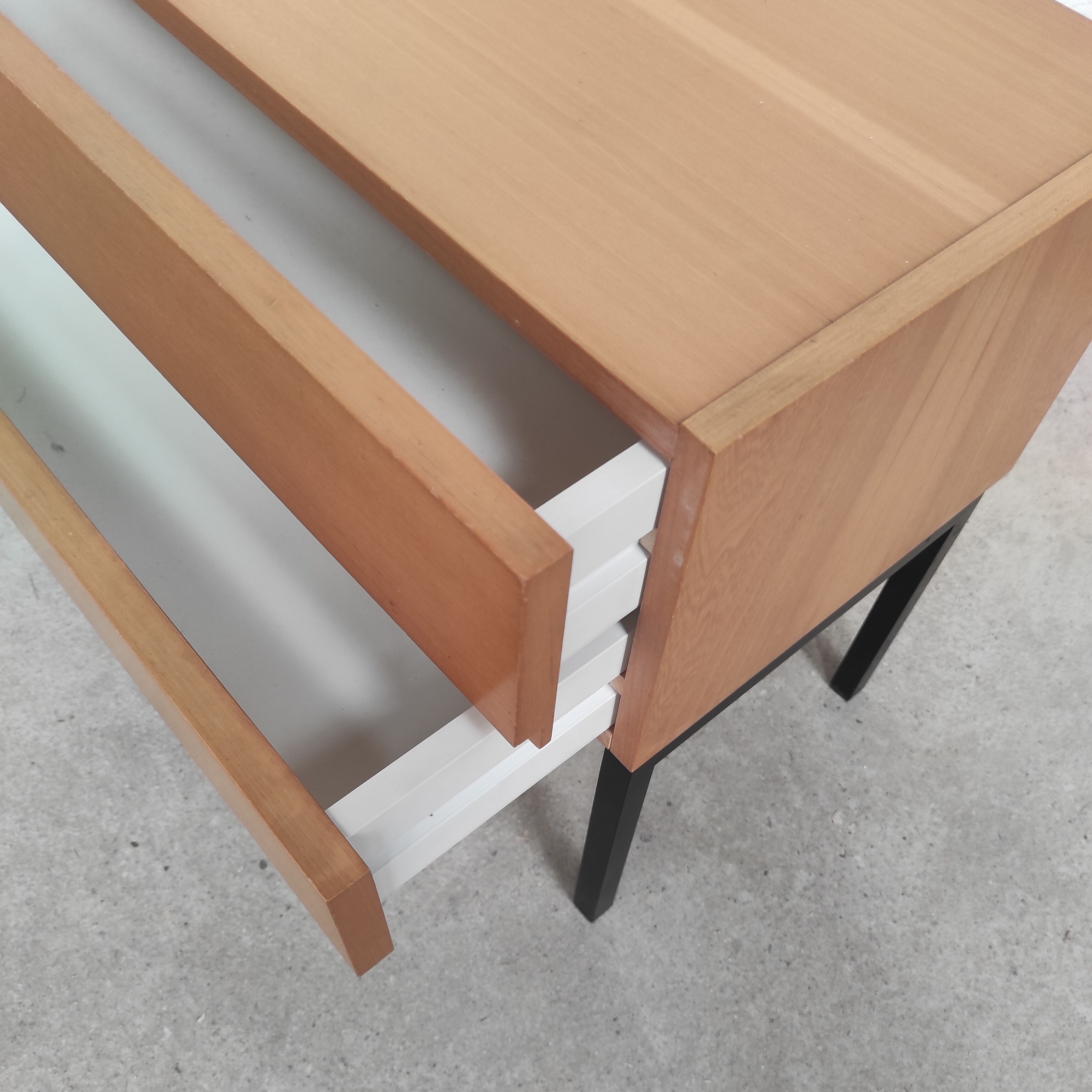 Pair of bedside feet metal, 1960