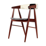 Fauteuil scandinave en bois 1960