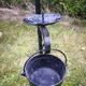 Wrought iron decoration rooster candlestick and plant holder