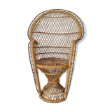 Small vintage rattan chair Emmanuelle