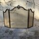 Brass fire screen with 2 leaves