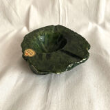 Green alabaster ashtray