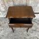 Louis XV Style Nightstand Table Wood Drawer + Vintage Case #D936