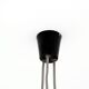 Rare, Height-Adjustable Black Metal Lamp from the 1950s