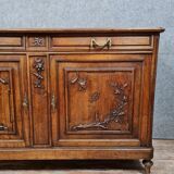 Louis XVI style sideboard in solid walnut around 1880