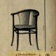 Office chair No. 1 by Thonet with a "oak-like" patina from the late 19th century.