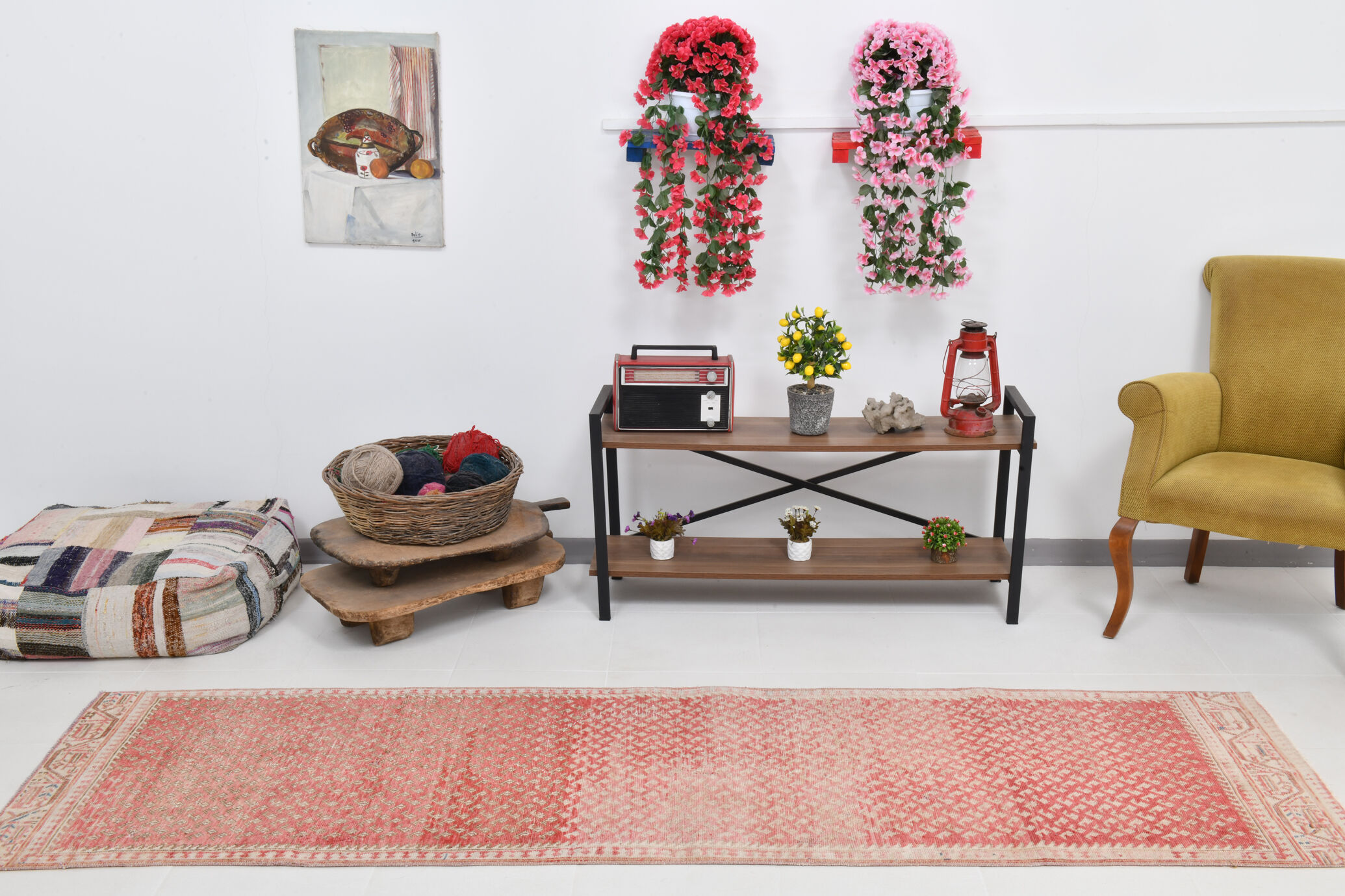 3x10 pale red persian runner rug,82x286cm