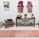 3x10 pale red persian runner rug,82x286cm