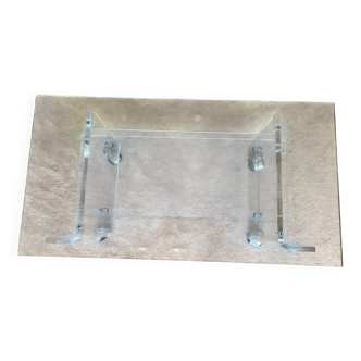 Meuble télé- Table d'appoint- Bout de canapé- Plexiglas - David Lange