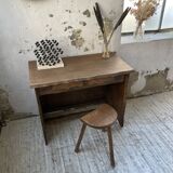 Aranjou elm brutalist desk